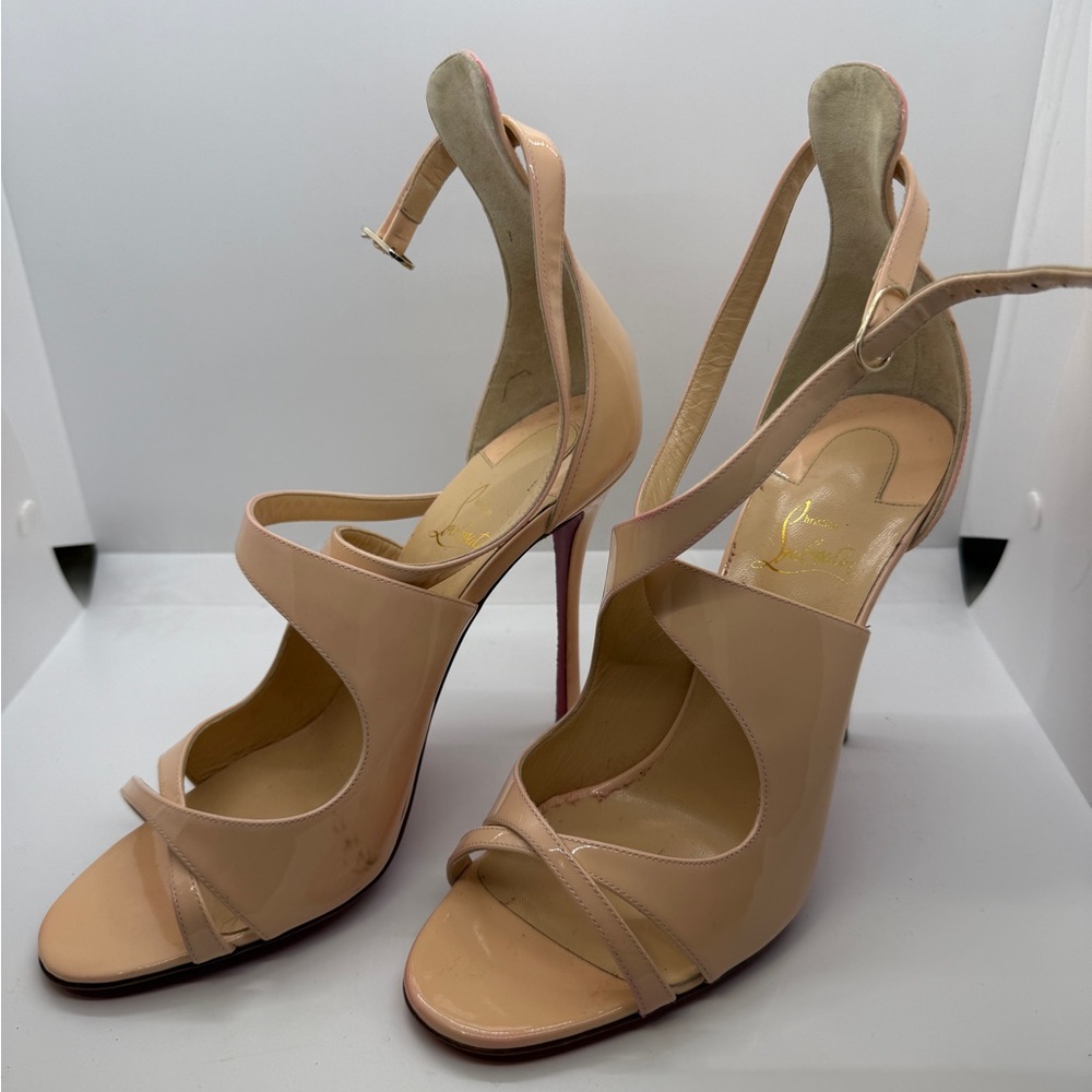 Christian Louboutin Blush Strappy Heels - Picture 3 of 7